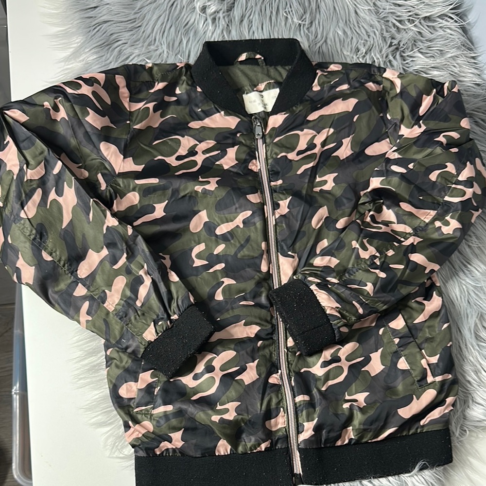 YD Kids Camouflage Bomber Jacket